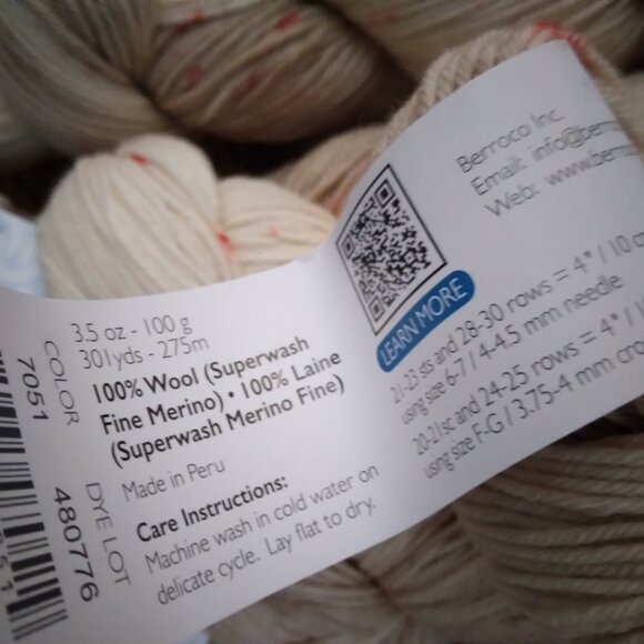 Berroco Fika Superwash 100% Wool Yarns FIVE Skein lot - Picture 2 of 2